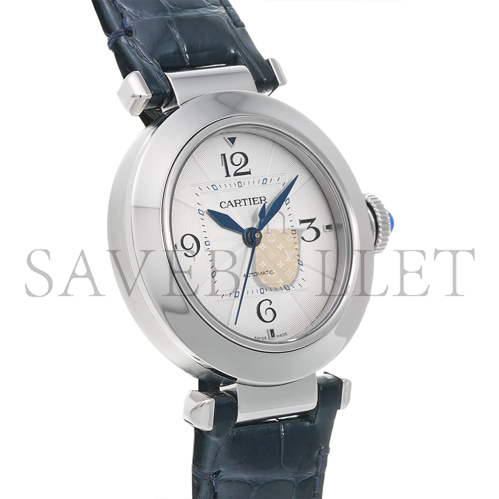 CARTIER PASHA DO SILVER DIAL 35MM WATCH WSPA0012